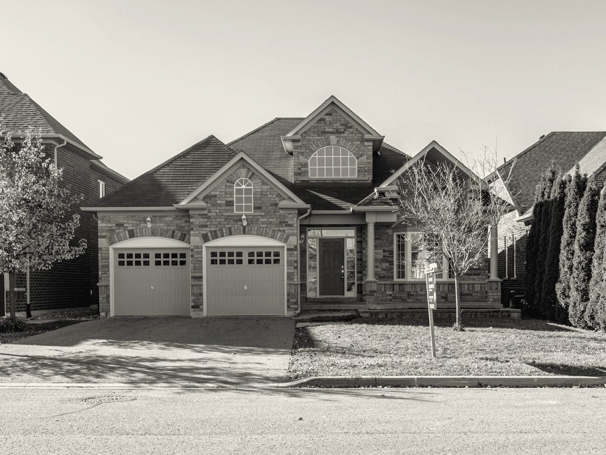 Residential homes with attached garages
